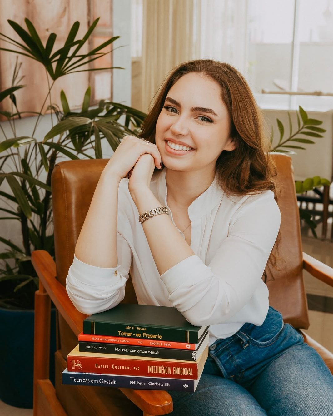 Retrato de Ana Clara Damasceno, psicóloga em Goiânia